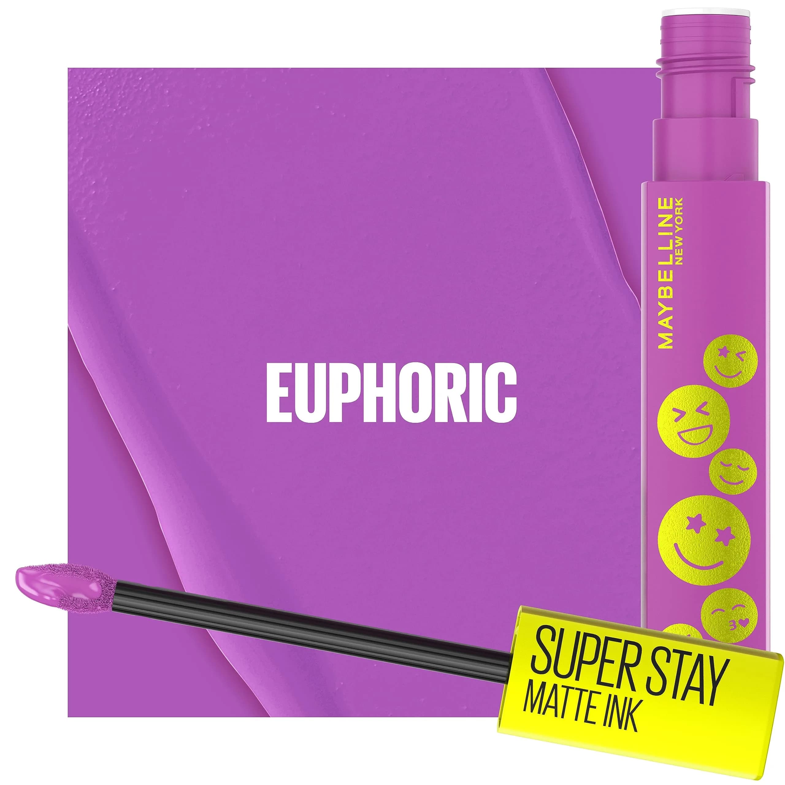 Maybelline Super Stay Matte Ink Liquid Lip Color - Euphoric Shade, Moodmakers Collection, 16-Hour Matte thumbnail 3