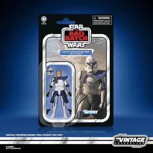 STAR WARS The Vintage Collection Clone Commander Rex (Bracca Mission) 3.75 Inch Action Figure | Kenner-Inspired Collectible Packaging thumbnail 2