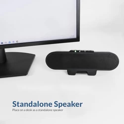 Cyber Acoustics CA-2890PRO USB & Bluetooth Speaker Bar 20W | Monitor Mount Speakerphone thumbnail 6