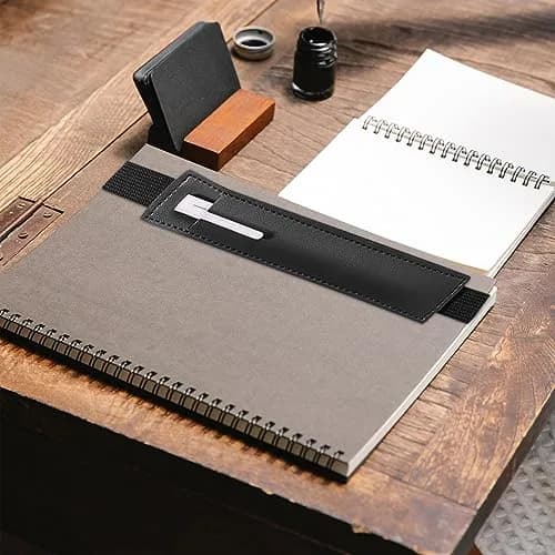 Aswewamt 12 Pcs Elastic Notebook Band Holders PU Leather Adjustable Pen Sleeve Pouch | Multifunctional Notebook Straps for Office & School thumbnail 4