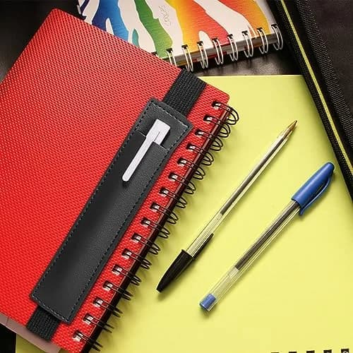 Aswewamt 12 Pcs Elastic Notebook Band Holders PU Leather Adjustable Pen Sleeve Pouch | Multifunctional Notebook Straps for Office & School thumbnail 6