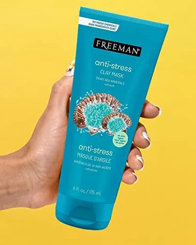 Freeman Dead Sea Minerals Anti-Stress Clay Facial Mask 350ml (12 fl. oz.) | Clarifies Pores & Radiant Skin thumbnail 5