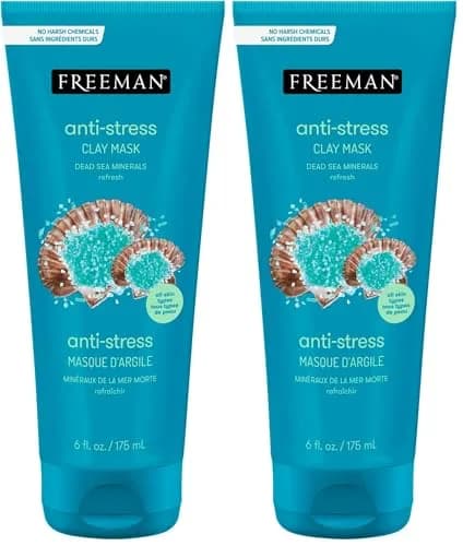 Freeman Dead Sea Minerals Anti-Stress Clay Facial Mask 350ml (12 fl. oz.) | Clarifies Pores & Radiant Skin thumbnail 1