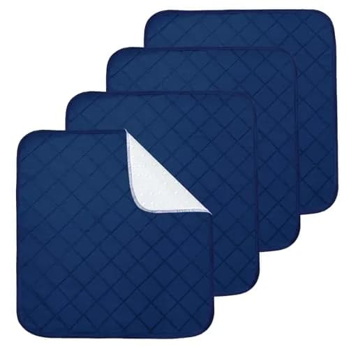 Magik & Kover Waterproof Chair Pads for Incontinence 55cm x 53cm (22" x 21") | 4 Pack Absorbent Reusable Seat Protector thumbnail 1