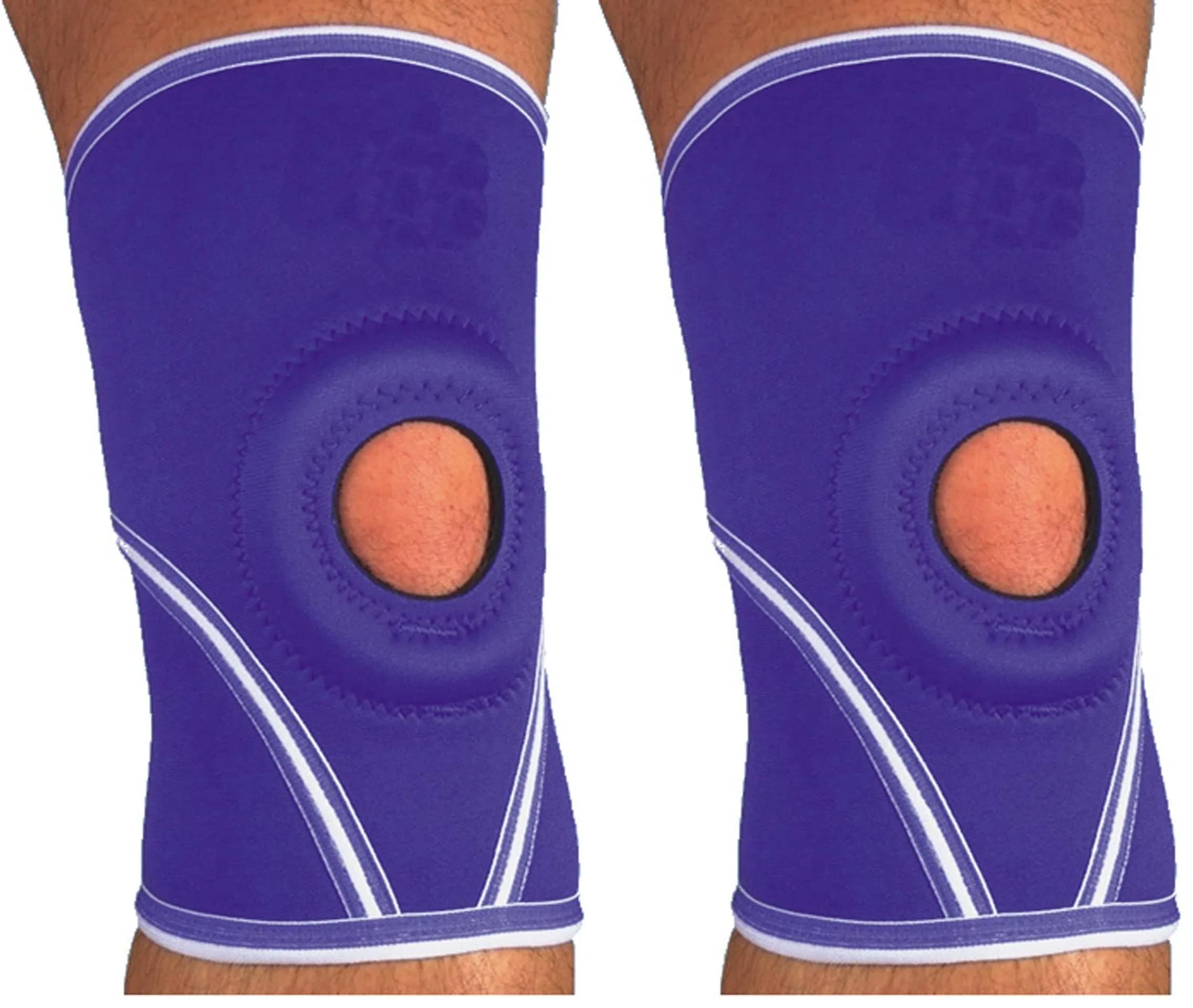MAXAR Airprene Knee Sleeve XL | Breathable Neoprene Support for Men & Women — Azul / X-Large
