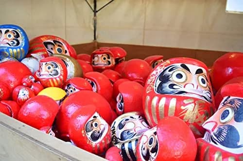 Takasaki Daruma Figurine 4.7 inch Red | Traditional Japanese Good Luck Ornament thumbnail 9