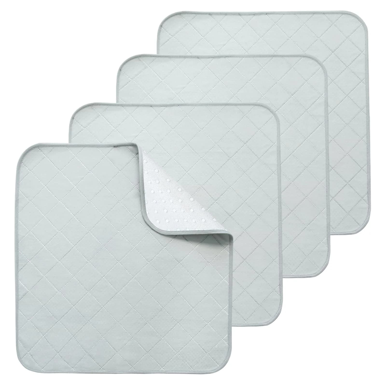 Magik & Kover Waterproof Chair Pads for Incontinence, Reusable Seat Protector 56cm x 53cm (22" x 21") | 4 Pack Absorbent Wheelchair Pad Covers
