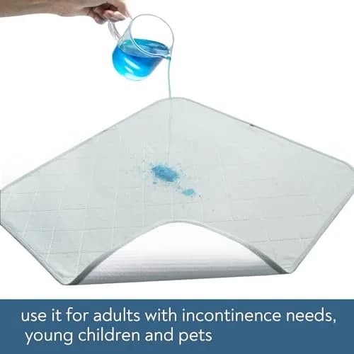 Magik & Kover Waterproof Chair Pads for Incontinence, Reusable Seat Protector 56cm x 53cm (22" x 21") | 4 Pack Absorbent Wheelchair Pad Covers thumbnail 3