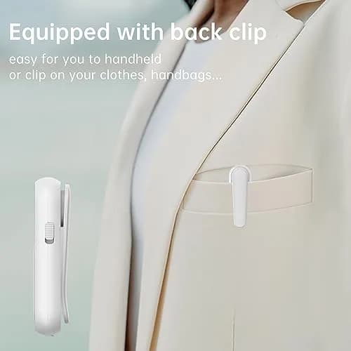 UMUTOO MI03 Pocket FM Radio Portable with Clip Rechargeable - White | Headphone-Only Personal Receiver thumbnail 3