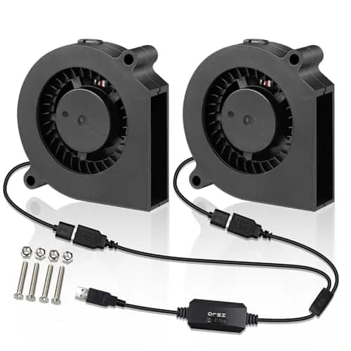 Wathai 60mm USB Blower Fan 2-Pack | 5V Variable Speed Controller for Electronics Cooling thumbnail 1