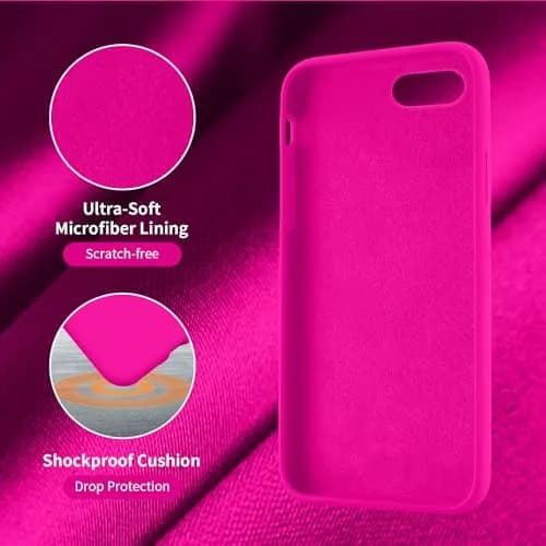 Cordking Silicone Liquid Case for iPhone SE 2022/2020, 7/8 | Slim, Shockproof & Wireless Support thumbnail 5