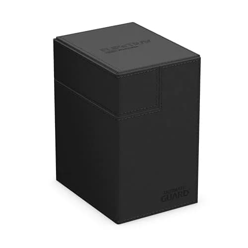 Ultimate Guard Flip'n'Tray 133+ Deck Case for 133 Double-Sleeved TCG Cards | Black, Microfiber Lining, Magnetic Closure thumbnail 1