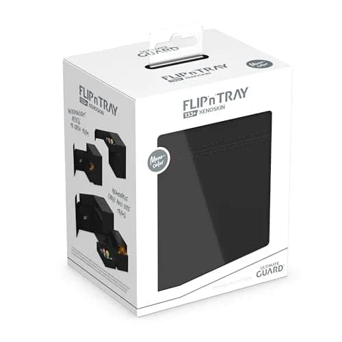 Ultimate Guard Flip'n'Tray 133+ Deck Case for 133 Double-Sleeved TCG Cards | Black, Microfiber Lining, Magnetic Closure thumbnail 7