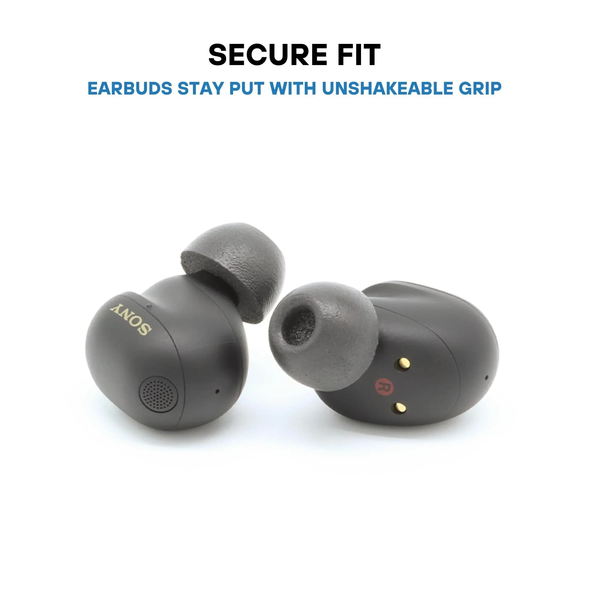Comply TrueGrip Pine Green Memory Foam Ear Tips (S/M/L) (3 Pairs) | Secure Fit for Sony Earbuds - view 4