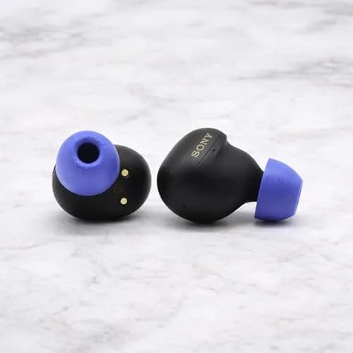 Comply Memory Foam Replacement Ear Tips for Sony WF-1000XM5/XM4/XM3/XB700, Medium, TrueGrip Electric Blue (3 Pairs) | All-Day Comfort & Secure Fit thumbnail 6