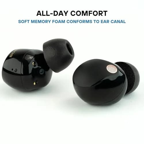 Comply Memory Foam Replacement Ear Tips for Sony WF-1000XM5/XM4/XM3/XB700, Medium, TrueGrip Electric Blue (3 Pairs) | All-Day Comfort & Secure Fit thumbnail 3