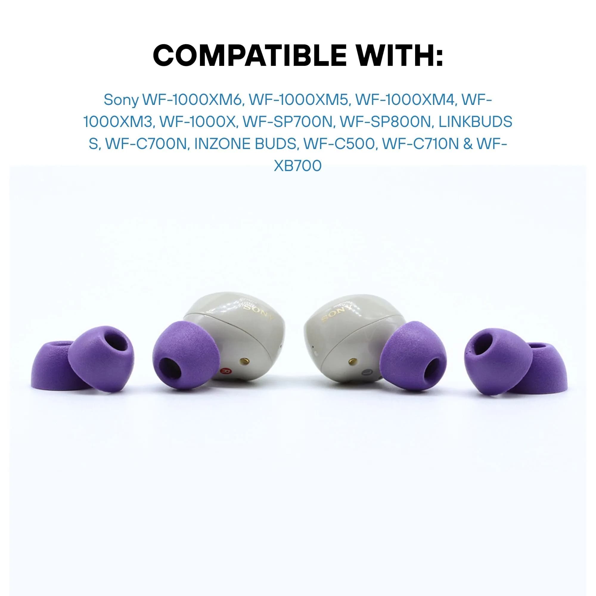 Comply TrueGrip Lilac Purple Memory Foam Ear Tips, Medium (3 Pairs) - Secure Fit - view 2