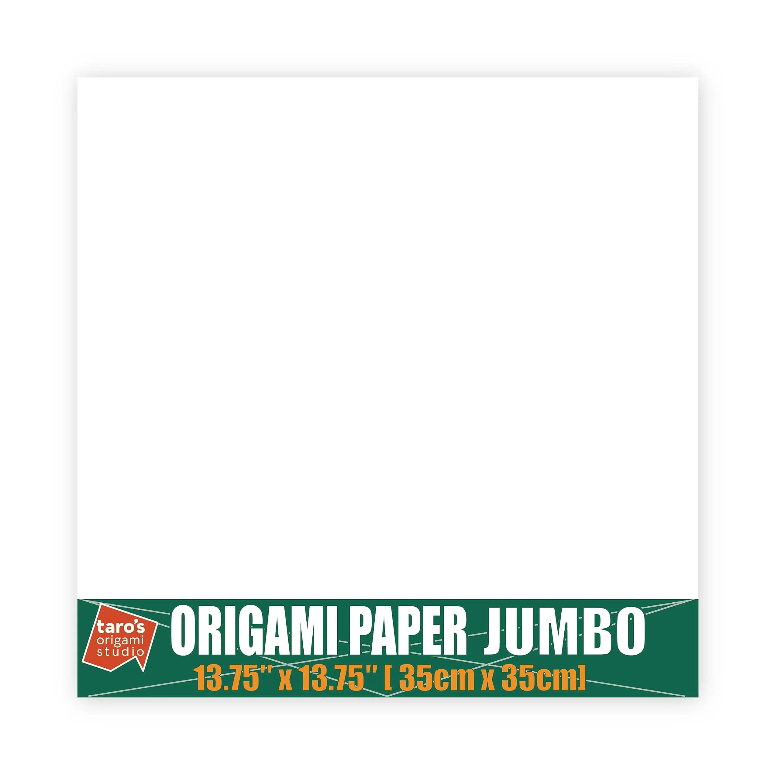 Taro's Origami Studio Jumbo White Origami Paper 35cm (13.75 Inch) 25 Sheets | Premium Japanese Kami Paper for Folding thumbnail 2