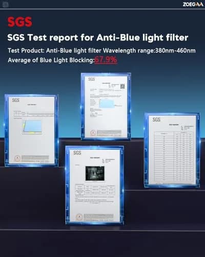 ZOEGAA Blue Light Screen Protector for iPad Air 10.9 inch | Eye Protection & UV Block (70-120 chars) thumbnail 3