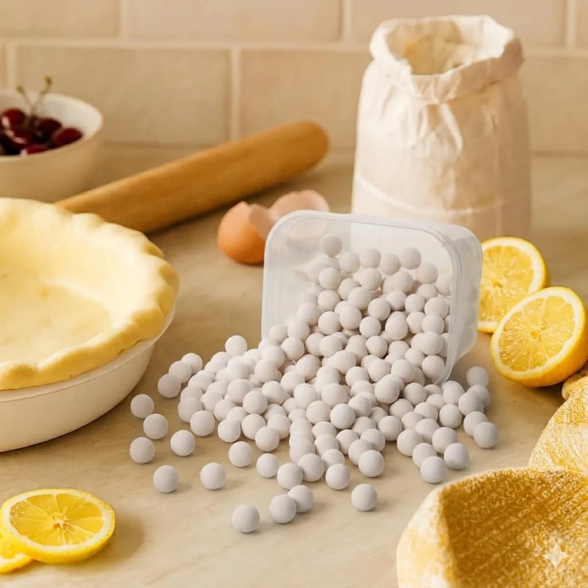 Mrs. Anderson's Baking Ceramic Pie Crust Weights 0.68 kg (1.5 lb) | Blind Baking Tool for Even Crust Results - view 6