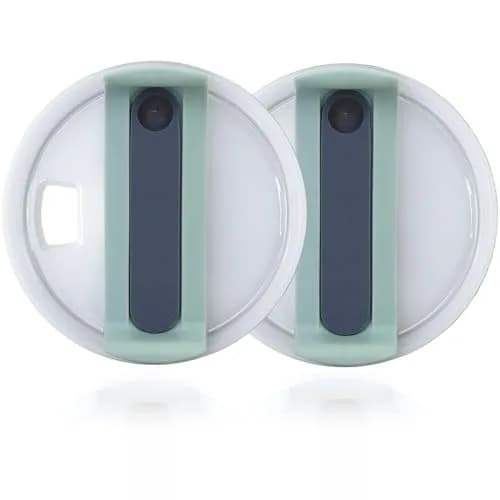 Horsdo 40oz Tumbler Lid for Stanley Quencher 2.0 | Spill Proof Splash Resistant Grey-Green Lid (2-Pack) thumbnail 1