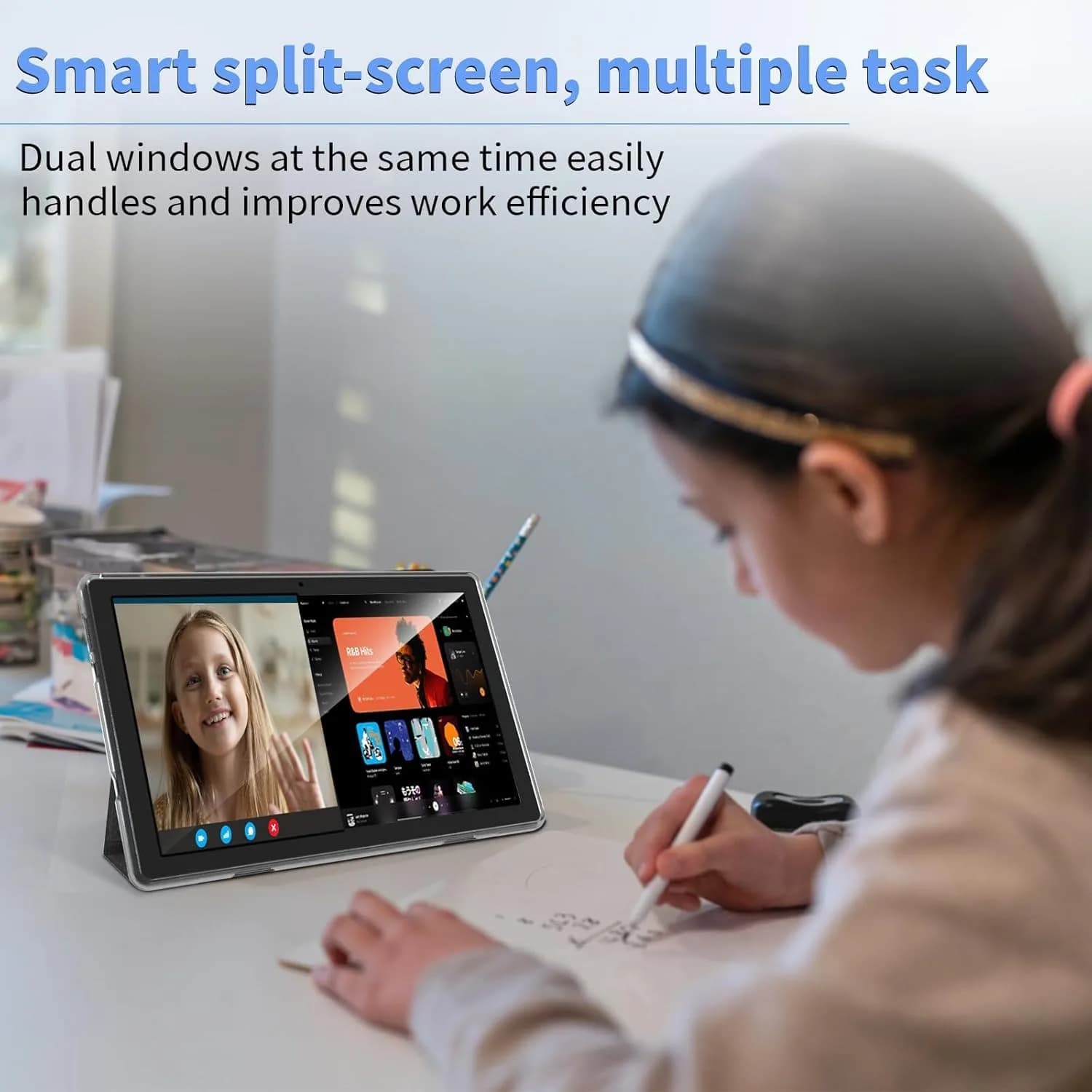 ECOPAD Android 15 Tablet, 10.1 Inch 2-in-1 Tablet with Keyboard & Mouse, 12GB RAM + 64GB ROM + 1TB Expandable Storage, WiFi 6, GMS Certified, IPS Touch Screen, Blue Set - view 5