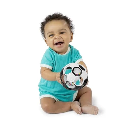 Bright Starts Oball Grippin' Goals Rattle Soccer Ball 12.7cm (5") | BPA-Free Baby Toy for Newborns & Up thumbnail 9