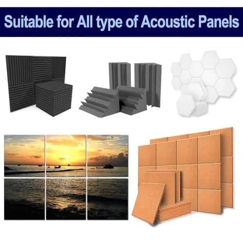 EGINO 120 Pack Double-Sided Adhesive Tape for Acoustic Soundproofing Foam Panels 30mm x 30mm | Heavy Duty Wall Mounting thumbnail 6