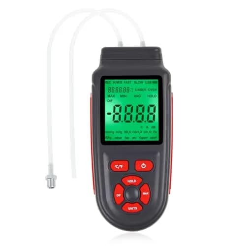 DANOPLUS Digital Differential Pressure Manometer Tester ±2.999 Psi | 12 Unit Selection thumbnail 1