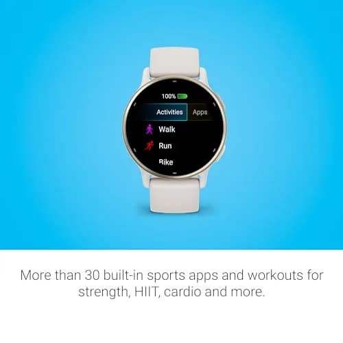 Garmin vívoactive® 5 Health & Fitness GPS Smartwatch 42mm Ivory | AMOLED Display, 11-Day Battery, Body Battery™ Monitoring thumbnail 5