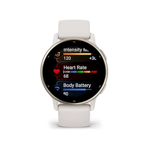 Garmin vívoactive® 5 Health & Fitness GPS Smartwatch 42mm Ivory | AMOLED Display, 11-Day Battery, Body Battery™ Monitoring thumbnail 2