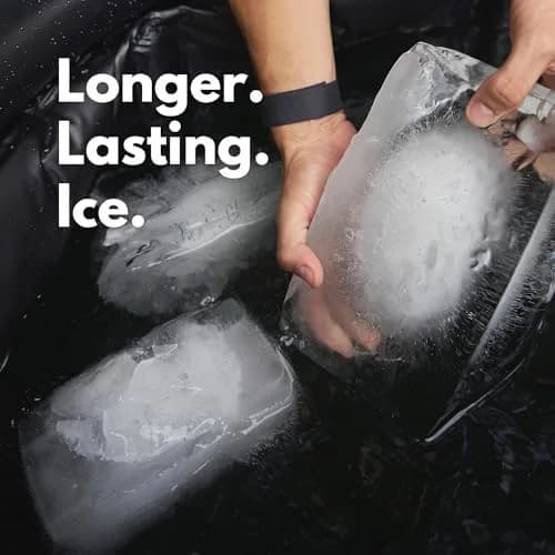 Plunge Lab Extra Large Ice Block Mold 2-Pack, 8lb (3.6kg) Ice Blocks | Steel Reinforced Silicone for Cold Plunge & Coolers thumbnail 3