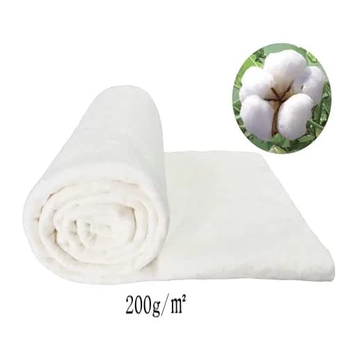 LUMANSUO 200GSM Crib Natural Cotton Quilt Batting 45"x60" | Soft, Thick & Low Shrinkage thumbnail 5