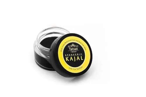 TATSAT Ayurvedic Baby Kajal - Natural Herbal Formula 2.5ml (0.088 Fl Oz) | Medicated Soot & Desi Cow Ghee thumbnail 1
