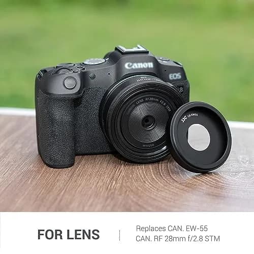 JJC Lens Hood for Canon RF 28mm f/2.8 STM Lens, EW-55 Replacement, 55mm Filter Compatible | Aluminum Alloy Construction thumbnail 2