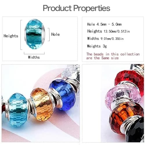 MICOO 925 Sterling Silver Charms for Bracelets | Safe, Fashion DIY Beads, Birthstone Pendants, Gift for Women thumbnail 4