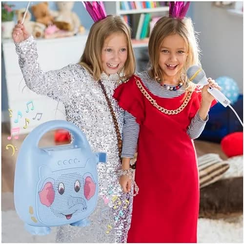 Vivitar Kids Karaoke Speaker with Microphone | Bluetooth, LED Lights, 12H Play thumbnail 5
