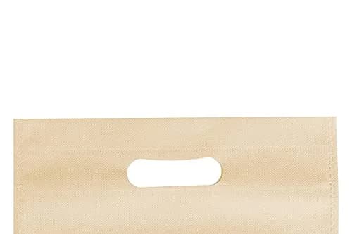 AGRASHRI ENTERPRISES D Cut Cloth Carry Bag Pack of 50 36cm (14in) x 25cm (10in) | Reusable Grocery Shopping Bags thumbnail 3