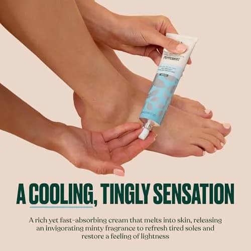 The Body Shop Peppermint Invigorating Foot Cream | For Dry Feet, 3.3 oz thumbnail 4