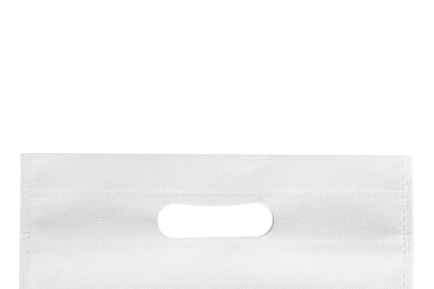 AGRASHRI ENTERPRISES D Cut Cloth Carry Bag Pack of 50 | 37.5cm x 48.9cm x 5.5cm (14.76in x 19.25in x 2.17in) - view 2