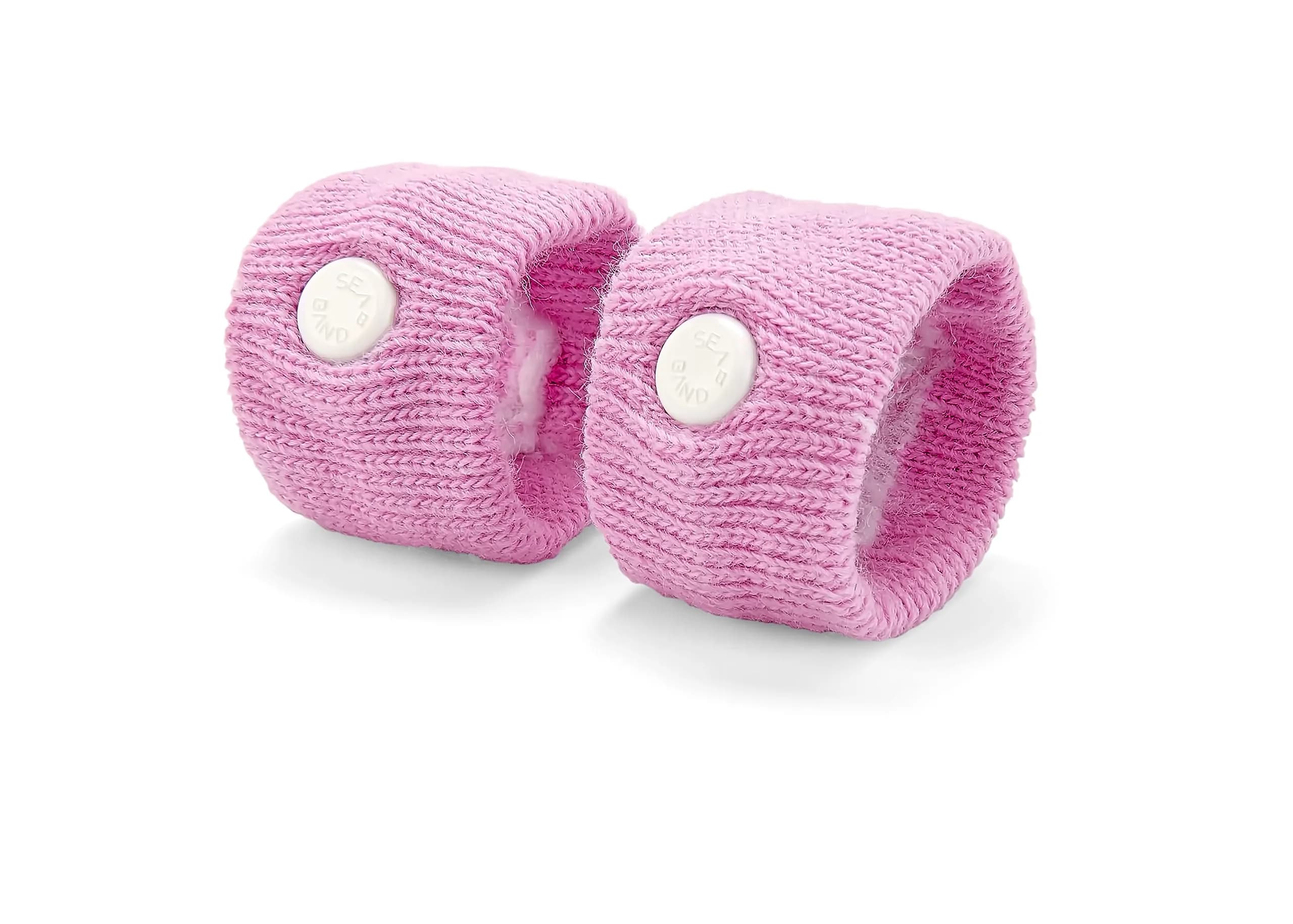 Sea-Band Pink Acupressure Bracelets (1 Pair) | Drug-Free Nausea & Motion Sickness Relief - main product image