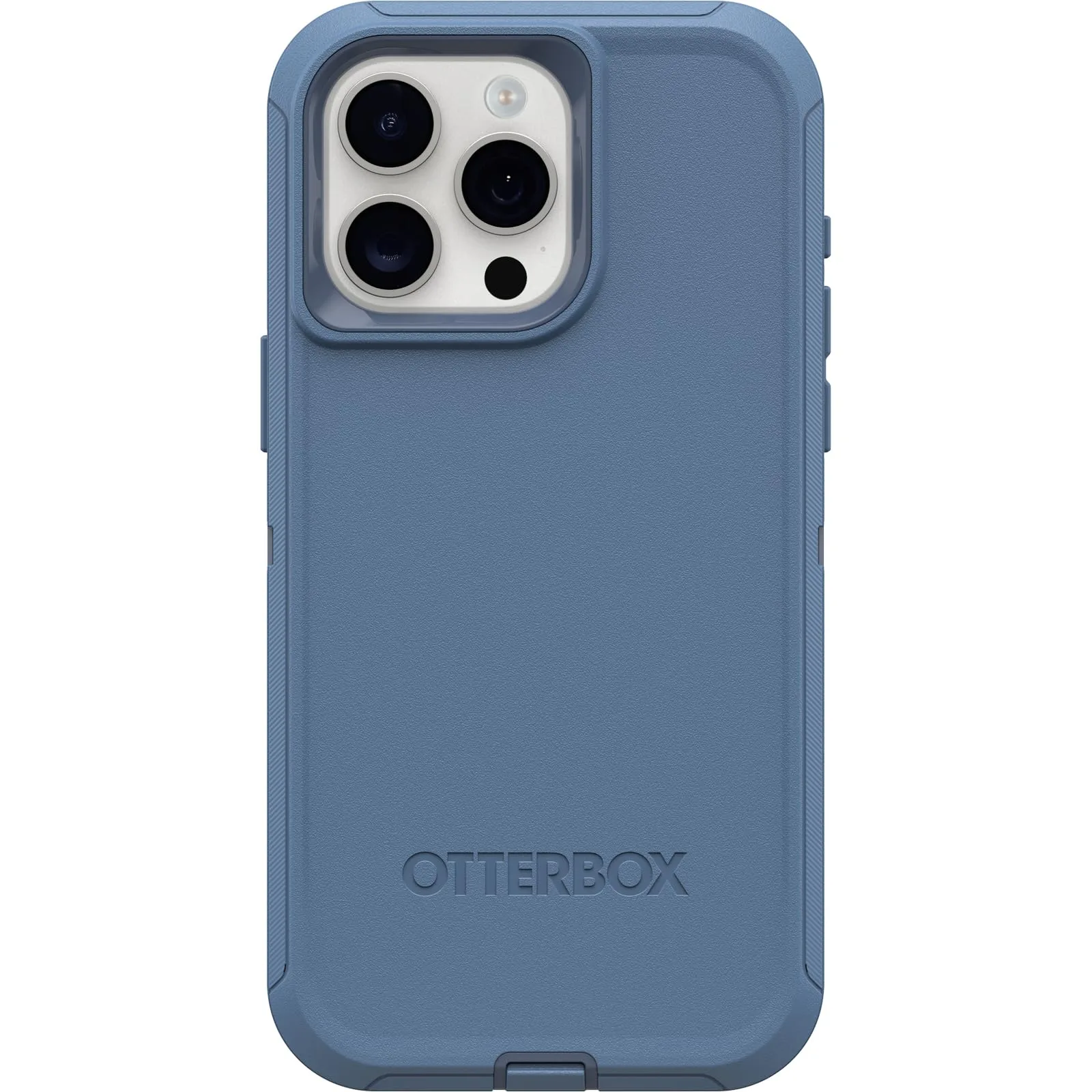 OtterBox iPhone 15 Pro MAX Defender Series Case 173.78mm x 94.57mm x 33.91mm | Rugged Protection for Daily Use — Blue