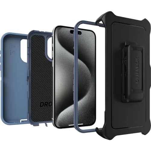 OtterBox iPhone 15 Pro MAX Defender Series Case 173.78mm x 94.57mm x 33.91mm | Rugged Protection for Daily Use thumbnail 4