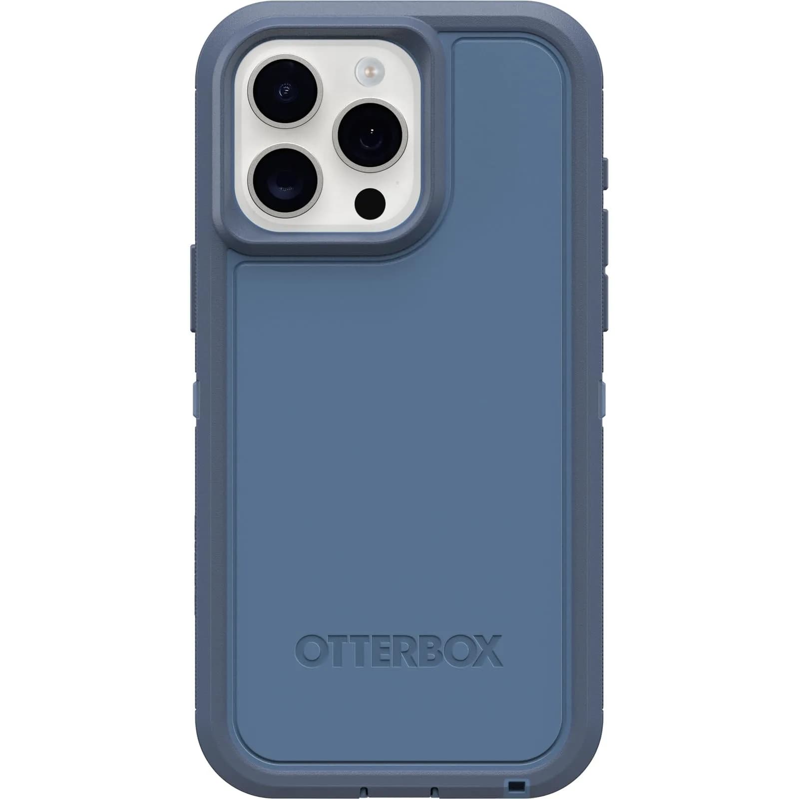 OtterBox Defender Series XT Case for iPhone 15 Pro Max - Baby Blue Jeans | Rugged, MagSafe, Dual-Layer - main product image