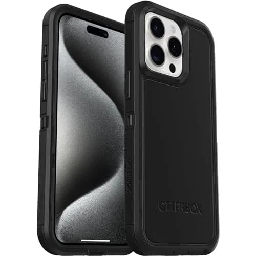 OtterBox Defender Series XT iPhone 15 Pro Max Rugged Case - Black | MagSafe Compatible, Shockproof, Dual-Layer thumbnail 6