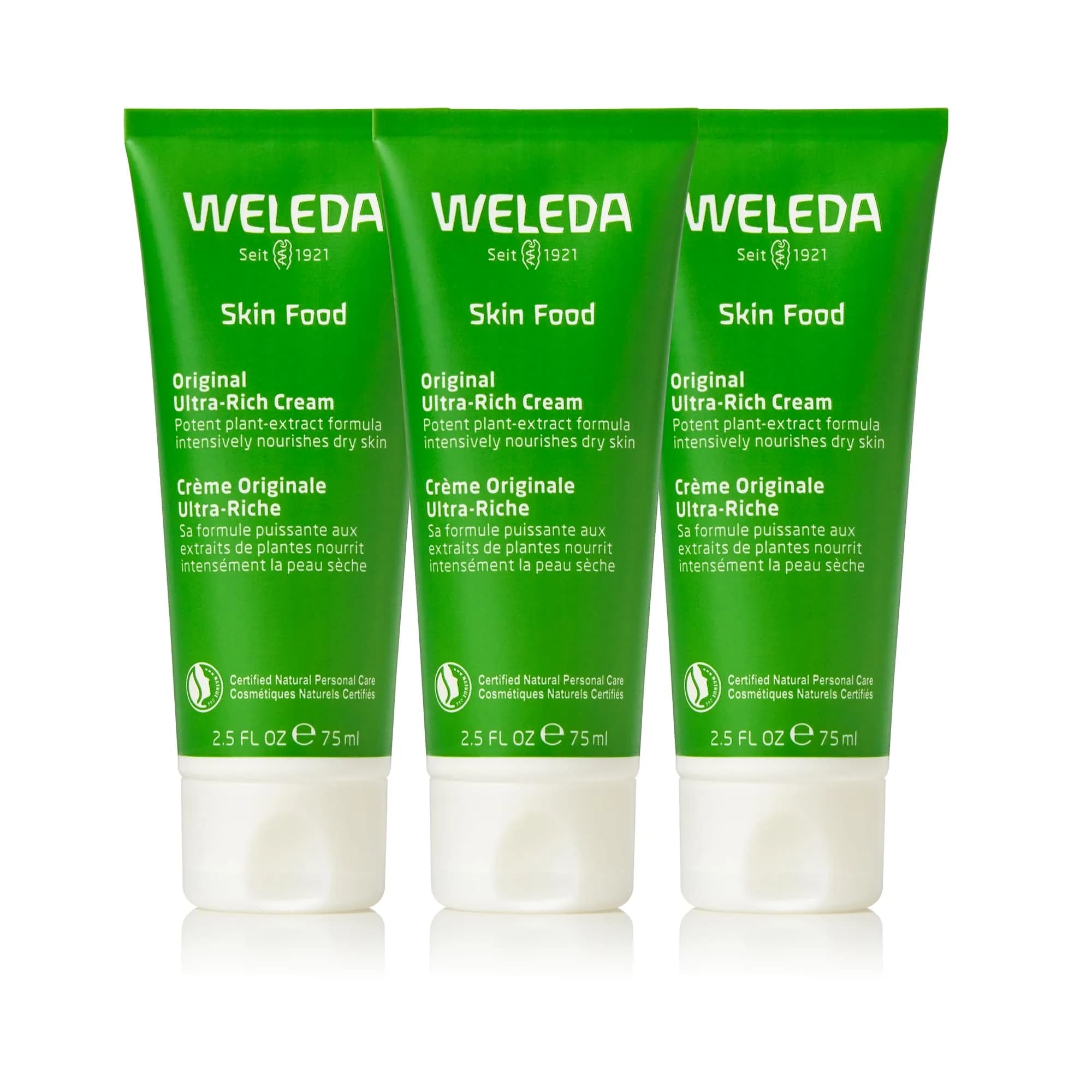 Weleda Skin Food Original Ultra-Rich Body Cream 75ml (2.5 Fl Oz) | NATRUE Certified Natural Hydration — 2.5 Fl Oz / 2.5 Fl Oz