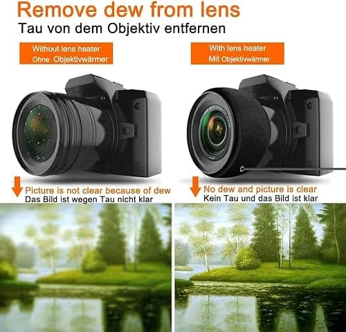 COOWOO USB Lens Heater Warmer Dew Heater Strip with Temperature Regulator | Protects Camera & Telescope Lenses in Humid Conditions thumbnail 3