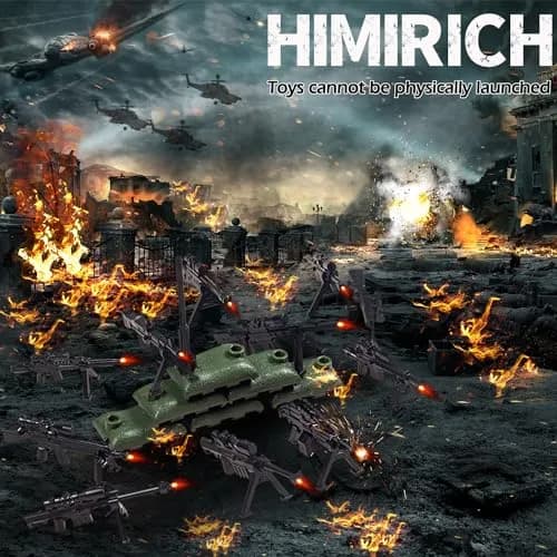 HIMIRICH Weapons Pack Military Toy Set 90 PCS | Educational Building Blocks for Kids 3-6 thumbnail 7