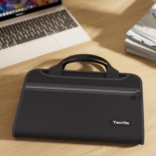 Tamfile Fireproof Accordion File Organizer, Expanding File Folder | Fire & Water Resistant Document Storage thumbnail 8