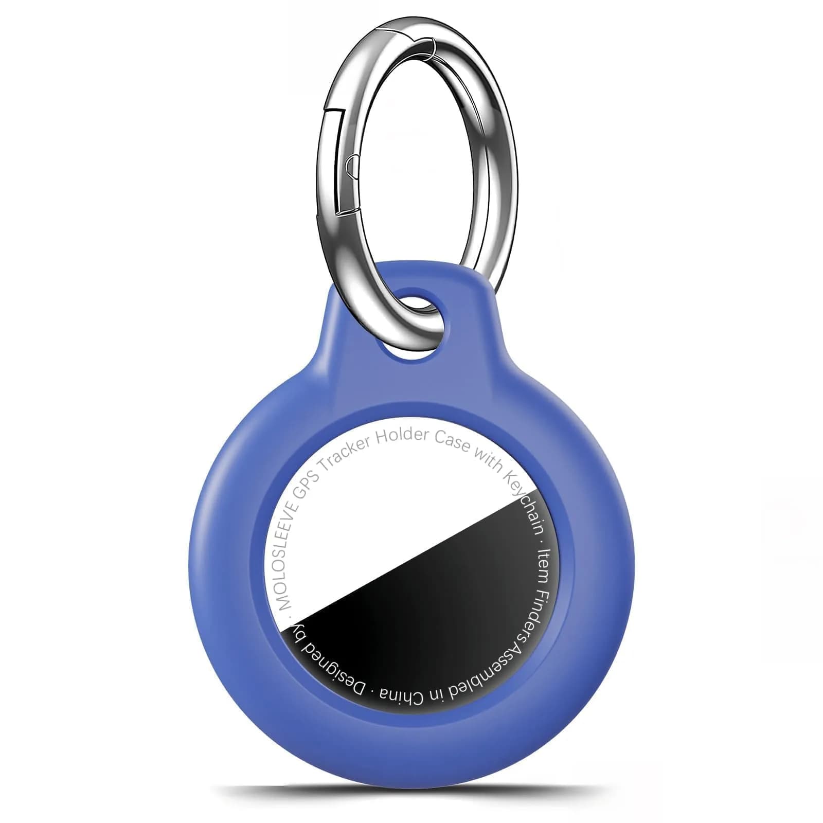 MOLOSLEEVE Keychain for AirTag 2nd Gen & 1st Gen | Shockproof & Anti-Scratch Blue